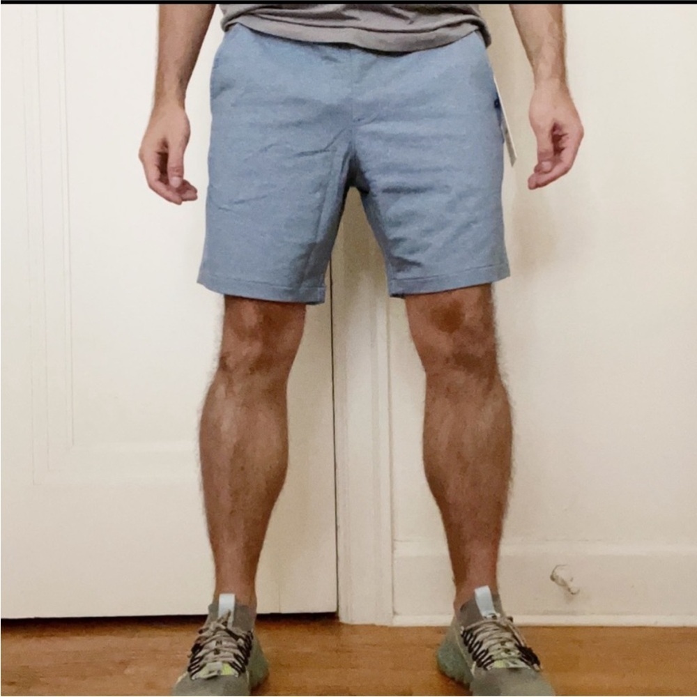 Ministry of Supply Men’s 7” Fusion Terry Short Lunar Blue Size Large New